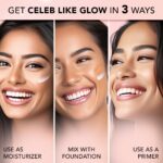 FACESCANADA Strobe Cream - Rose Gold, 30Ml | Primer + Highlighter + Moisturizer | Shea Butter & Hyaluronic Acid | Intense Hydration | Flawless Radiant Dewy Skin | Illuminating & Glowing Makeup Base - Image 3