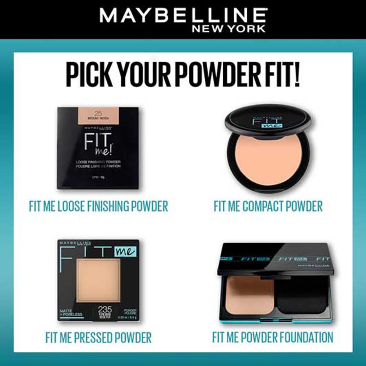 Maybelline New York Fit Me Compact Powder, Matte + Poreless Compact Powder, upto 16 hours of Oil Control with SPF 32 PA+++ and UV filters & ideal for normal to oily skin - 128 Warm Nude|6g - Image 8