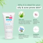 Sebamed Clear Face Care Gel 50 ml|pH 5.5 |Acne/ pimple prone skin|Hyaluronic acid & Aloe Vera|Water based Moisturiser | non sticky l Toxin free - Image 3