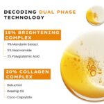 Hyphen 18% Brightening + 20% Collagen Face Serum | Double Shot Serum with 11% Mandarin 5% Niacinamide 2% PGA & Bakuchiol | Winter Skincare | Brightening, Hydrating & Collagen Boost for Dry Skin - 50ml - Image 4