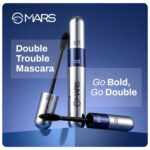 MARS Double Trouble Volumizing and Lengthening Mascara | 2-in-1 Mascara for Women | Long Lasting (15 ml) (Black) - Image 3