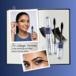 MARS Double Trouble Volumizing and Lengthening Mascara | 2-in-1 Mascara for Women | Long Lasting (15 ml) (Black) - Image 4