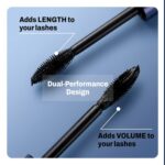 MARS Double Trouble Volumizing and Lengthening Mascara | 2-in-1 Mascara for Women | Long Lasting (15 ml) (Black) - Image 6