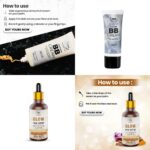 TNW-The Natural Wash Skincare Combo with Glow Face Serum & BB Cream| For Glowing Skin & No Makeup Look with Medium Coverage | Suitable for All Skin Types - Image 3