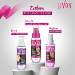 Livon Hair Serum, For Dry & Frizzy Hair | Provides shine , smoothness & damage protection| Leave in serum for women & Men| With Vitamin E & Argan Oil | 100ml - Image 8
