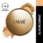 LAKMÉ 9 To 5 Primer With Matte Powder Medium Coverage All Skin Foundation Compact, Silky Golden, 9G - Image 3