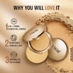 LAKMÉ 9 To 5 Primer With Matte Powder Medium Coverage All Skin Foundation Compact, Silky Golden, 9G - Image 7