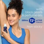 NIVEA Women Deodorant Underarm Roll On Pearl & Beauty Fine Fragrance | Long Lasting Fragrance with Floral Scent | 72 Hour active Odour Protection | 0% Alcohol | Dermat approved | 50 ml - Image 6