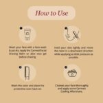 Carmesi Reusable Face Razor for Women Facial Hair- 3 Razors | Instant & Painless Hair Removal | For Eyebrows, Upper Lip, Forehead, Peach Fuzz, Chin and Sideburns | Dermaplaning Tool - Image 7