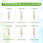Mamaearth Rice Facial Kit With Rice Water & Niacinamide for Glass Skin - 60 g | Salon-Like Glowing Skin in 6 Easy Steps | Improves Skin Texture | Instant Glow | Suitable for all skin types - Image 3