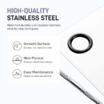 Makeup Mixing Palette, Stainless Steel Makeup Palette, Cosmetic Palette with Spatula Tool Beauty Product Mixing Palette Professional Cosmetic Mixing Makeup Palette - Image 4