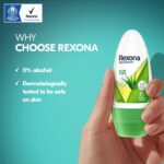 Rexona Aloe Vera Underarm Roll On Deodorant For Women, Antiperspirant, Removes Odour, Keeps Skin Fresh & Clean, Alcohol Free, Skin Friendly, 50 ml - Image 7