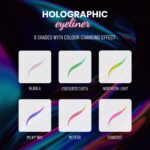 SWISS BEAUTY Holographic Shimmery Pencil Eyeliner | Waterproof, Smudge Proof, Long Lasting Pencil Eyeliner With Easy Application | Shade- Coloured Earth, 0.2G, Multicolor - Image 5