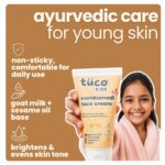 Tuco® Kids Kumkumadi Glow Kit | Dull Skin Face Wash & Kumkumadi Face Cream | Brightens, Fights Tan & Dull Spots | Paraben & SLS Free | Safe for Baby-50gm Pack of 2 - Image 5