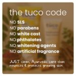 Tuco® Kids Kumkumadi Glow Kit | Dull Skin Face Wash & Kumkumadi Face Cream | Brightens, Fights Tan & Dull Spots | Paraben & SLS Free | Safe for Baby-50gm Pack of 2 - Image 6