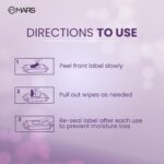 MARS Makeup Remover Wet Wipes for Face | 30 Cotton Soft Wipes | Hydrating & Refreshing | Enriched with Green Tea & Aloe Vera Extract | Soothing & Maintains pH Balance | Gentle on Skin - Image 6