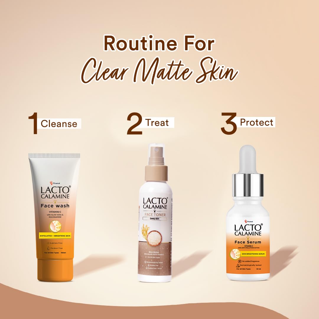 Lacto Calamine Rice Toner | 120ml | Rice Water Toner Korean Skincare for Glass Skin with Vitamin C, Glycolic Acid, Niacinamide | Face Toner for All Skin Types | Dermatologically Tested | Alcohol free - Image 8