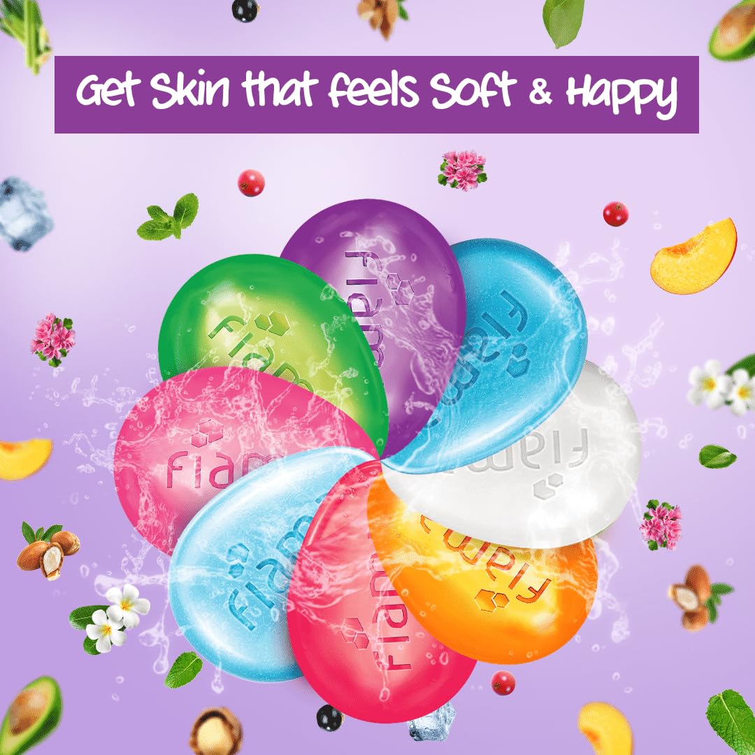 Fiama Gel Bathing Bar Mega Celebration Pack, With 8 Unique Gel Bars, 1000g (125g - Pack of 8), with Skin Conditioners For Moisturized Skin, Soap for Women & Men, For All Skin Types - Image 5