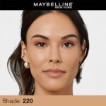 Maybelline New York Liquid Foundation, Matte Finish, With SPF, Absorbs Oil, Fit Me Matte + Poreless, 220 Natural Beige, 30ml - Image 4
