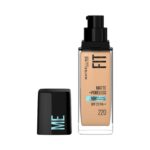 Maybelline New York Liquid Foundation, Matte Finish, With SPF, Absorbs Oil, Fit Me Matte + Poreless, 220 Natural Beige, 30ml - Image 14