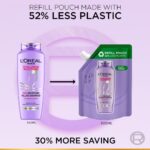 L’Oréal Paris Hyaluron Moisture Shampoo Refill With Hyaluronic Acid For 72 HR Hydrated Hair, 500ml - Image 4