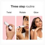 Braun Face Mini Hair Remover FS1000, Electric Facial Hair Remover for Women, Quick, Instant, Gentle, Painless, Smooth Skin, Glow On-The-Go, with Smartlight, for Upper Lips, Chin, Cheeks, Peach Fuzz - Image 4