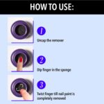 Blue Heaven Dip & Twist Nail Polish Remover, Infused with Vitamin E and Almond Oil, Acetone Free, Gentle Nail paint Remover, 40ml - Image 3