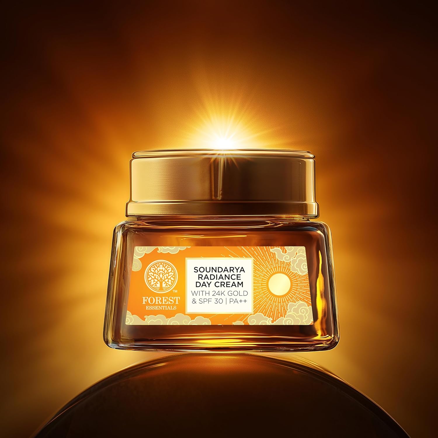 Forest Essentials Bestselling Soundarya Radiance Day Cream with 24K Gold & SPF 30 PA++ | Anti Ageing Moisturiser for Glowing Skin | For all skin types - Image 8