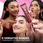 Typsy Beauty Pout Cloud Matte Lip Balm | Blurring Finish, Tinted Lip Balm with Peptides, Ceramides & Vitamin C & E | Rich colour payoff with long-lasting stain I Deep Pink - Strawberry Soufflé - Image 6