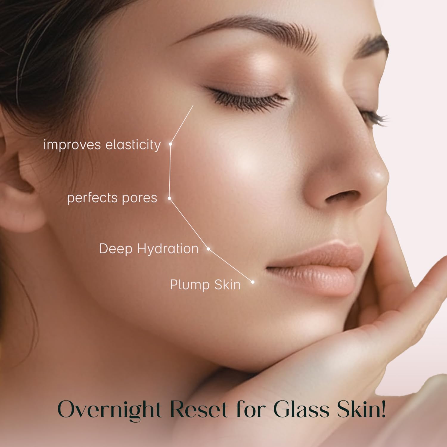 SeoulSkin Collagen Glass Skin Overnight Mask - Korean Collagen Face Mask with Low Molecular Collagen & Hyaluronic Acid, Pore Perfecting & Hydrating, Paraben-Free, For All Skin Types (1N) - Image 6