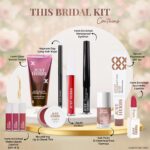 Just Herbs Wedding Kit Glam Essentials With Matte Lipstick|Lip & Cheek Tint|Strobe Cream|Kajal|Sindoor|Eyeshadow Palette|Nail Paint|Serum Foundation|Blush Drops Makeup Kit For Women (Pack Of 9) - Image 3