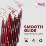 MARS Matte Lip Liner | One Swipe Smooth Application | Long Lasting Lip Pencil (1.4gm) (09-STEAMY PINK) - Image 4