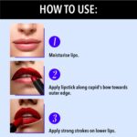 Blue Heaven Intense Matte Lipstick, Chocolate Swirl,307, 4 gm - Image 4