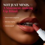 Just Herbs Ayurvedic Lipstick Micro-mini Kit | Kit of 8 Matte Lipsticks | Long-lasting | Weightless | Ayurvedic Formula | Travel-friendly - 9.6g - Image 3