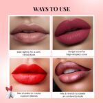 Just Herbs Ayurvedic Lipstick Micro-mini Kit | Kit of 8 Matte Lipsticks | Long-lasting | Weightless | Ayurvedic Formula | Travel-friendly - 9.6g - Image 7