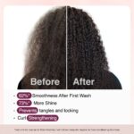 Bare Anatomy Curl-Boosting Cream Leave-In Conditioner | Get Curls with 2X Frizz Protection | Enriched with Coconut Oil, Hyaluronic Acid & Castor Oil | Get Smoother, Healthy & Glossy Hair | 140ml - Image 4