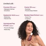 Bare Anatomy Curl-Boosting Cream Leave-In Conditioner | Get Curls with 2X Frizz Protection | Enriched with Coconut Oil, Hyaluronic Acid & Castor Oil | Get Smoother, Healthy & Glossy Hair | 140ml - Image 5