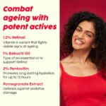 PLIX - THE PLANT FIX Pomegranate 1% Retinol & 1% Bakuchi Oil Anti Ageing Night Cream | Reduces Fine Line & Wrinkles | For Men & Women | 50 G - Image 3