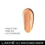 Lakme Powerplay Mousse Foundation, Matte Finish, Full coverage, Lightweight, Long Lasting Face Makeup,Beige Vanilla, 25g - Image 4