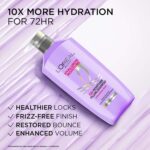 L'Oreal Paris Hyaluron Moisture 72Hr Filling Shampoo With Hyaluronic Acid, For Frizz-Free, Hydrated And Bouncy Hair Full Of Life | 800 Ml - Image 6