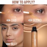 Swiss Beauty Liquid Light Weight Concealer With Full Coverage |Easily Blendable Concealer For Face Makeup With Matte Finish | Shade- Green, 6g - Image 5