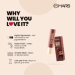 MARS Creamy Matte Long Lasting Lipstick for Women | Creamy Lipstick | Single Swipe Application | Smooth & Light Weight (3.2 gm) (11-Aerial Awe) - Image 4