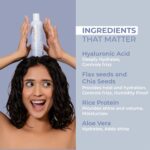 Ashba Botanics Curl Styling Serum Gel With Hyaluronic Acid | Provides Intense Hydration, Frizz Control, Bouncy & Shiny Hair | Lightweight, Non Sticky Hair Gel for Curly Hair, For Men & Women - 50ml - Image 3
