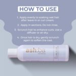 Ashba Botanics Curl Styling Serum Gel With Hyaluronic Acid | Provides Intense Hydration, Frizz Control, Bouncy & Shiny Hair | Lightweight, Non Sticky Hair Gel for Curly Hair, For Men & Women - 50ml - Image 5