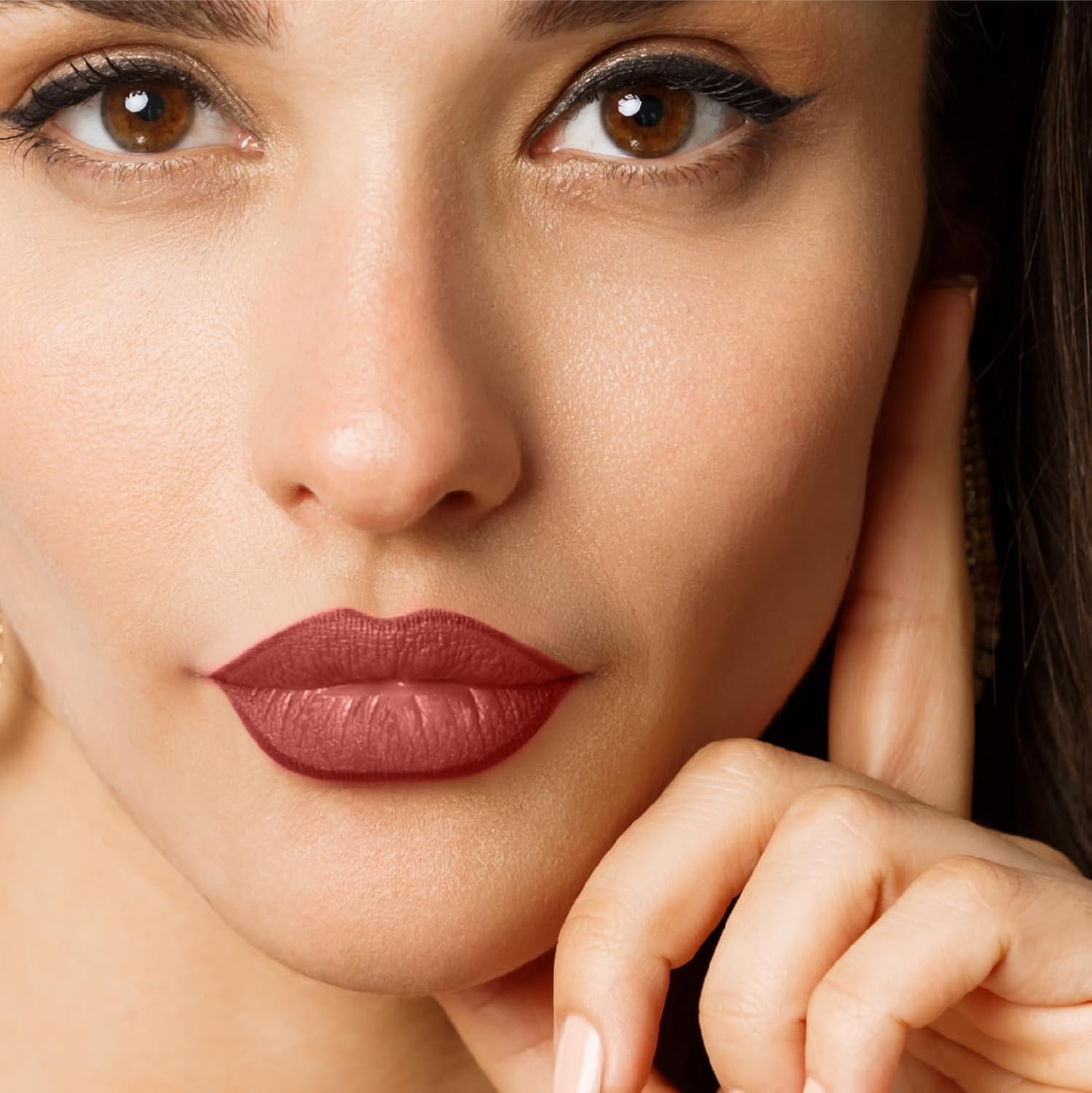 MARY JO K Matte Lip Pencil | Bold Definition | Creamy Matte Formula | Intense Color Payoff | Long-Lasting Wear | Precision Tip | Castor Oil | 1.5g | 15 Deep Maroon - Image 5