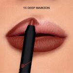 MARY JO K Matte Lip Pencil | Bold Definition | Creamy Matte Formula | Intense Color Payoff | Long-Lasting Wear | Precision Tip | Castor Oil | 1.5g | 15 Deep Maroon - Image 7