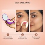 SUGAR POP 20 HR Longwear compact with Kaolin Clay and Vitamin E | Face Powder with Matte Finish | Oil Control | 9gm - 04 Pearl - Image 4