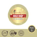 Handcrafted Gold Bathing Soap - Pack of 1 (100 Grams) - Image 2