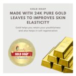 Handcrafted Gold Bathing Soap - Pack of 1 (100 Grams) - Image 3