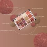 Lakyou Beauty More 18 in 1 Eyeshadow Pallet for Glamorous Eye Makeup | Blush Bloom & Highlighter | Water resistance | Long Lasting Blendable Formula | Colorful Powder Kit for Face Makeup Kit - 56g - Image 3